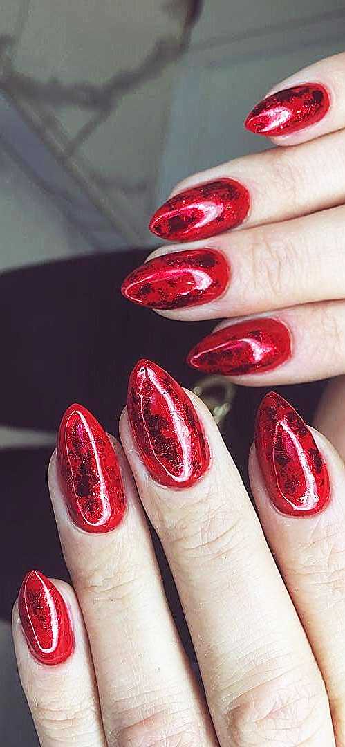 38 Red Nails Design Ideas Different Coffin Acrylic And Polish Methods Page 16 Of 38 Womens Ideas